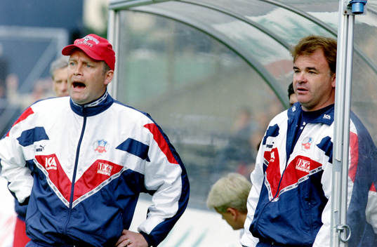 Mats Magnusson, ass. tränare och Reine Almqvist, tränare