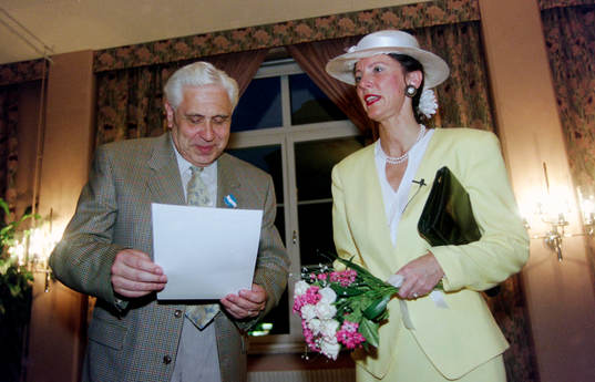 Lennart Persson, ordförande i Hässleholm och Eva Klang