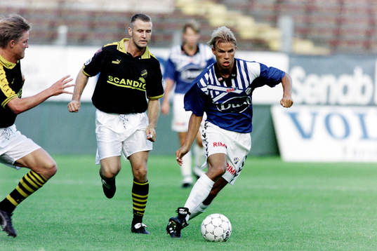 Niclas Alexandersson, Halmstad med Michael Borgqvist, AIK i