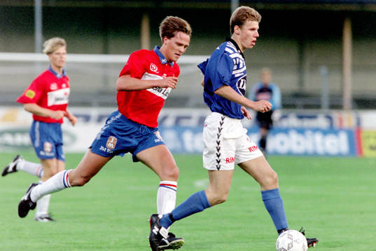 Joel Borgstrand, Halmstad med bollen med örgrytes Svante