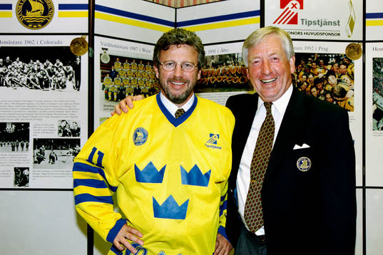 Kent Forsberg, förbundskapten och Rickard Fagerlund,