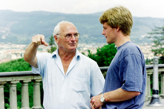 Kurt Hamrin och Stefan Schwarz i Florens