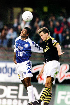 Issa Manglind, Trelleborg och Gary Sundgren, AIK i en