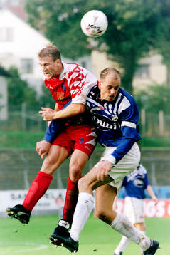 Joakim Karlsson, Trelleborg och Tommy Andersson, Halmstad i