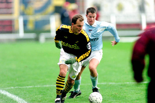 Marco Ciardi, AIK med Daniel Andersson, Malmö i ryggen