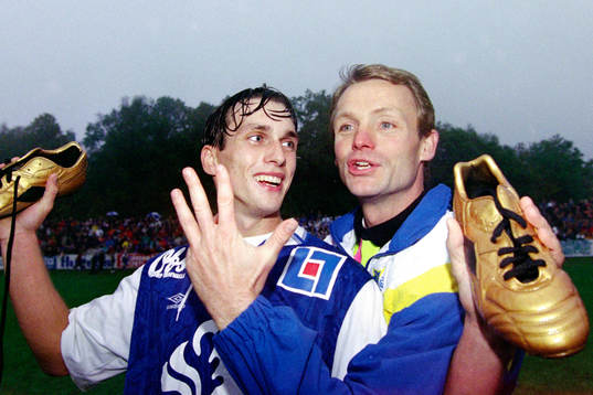 Peter Larsson, fyramålsskytt och Torbjörn Nilsson,