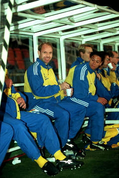 Thomas Ravelli och Martin Pringle på bänken