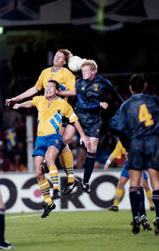 Kennet Andersson och Patrik Andersson i nickduell