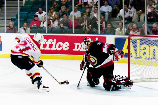 Tom Fitzgerald, Florida Panthers fri med Don Beaupre,