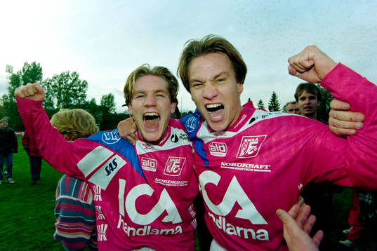 Jon Eriksson och Peder Fransson, Umeå jublar