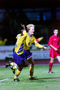 Eddy Lopez och Fredrik Westberg, Sverige jublar