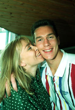 Patrik "Bjärred" Andersson med fru Jeanette