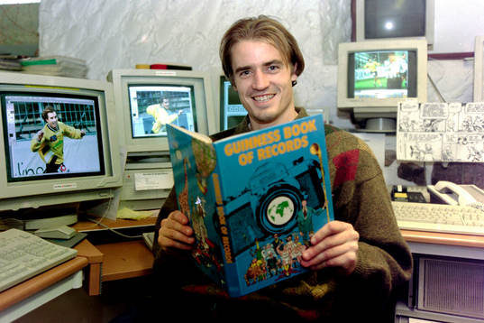 Magnus Arvidsson har kommit med i Guinness Rekordbok.