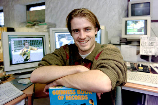 Magnus Arvidsson har kommit med i Guinness Rekordbok.