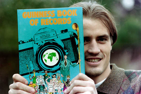 Magnus Arvidsson har kommit med i Guinness Rekordbok.