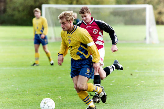 Anders Andersson, Sverige med norges Ole Gunnar Solskjaer i