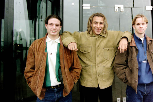 Daniel Di Stefano, Henrik Larsson och Tobias Linderoth,