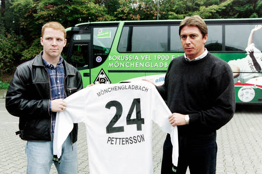 Jörgen Pettersson och Bernd Krauss, tränare
