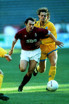 Dionigi, Torino (t v) och Francesco Baldini, Napoli