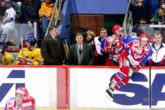 Viktor Tichonov, förbundskapten i Ryssland