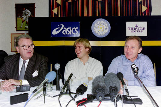 Leeds styrelseordförande, Tomas Brolin och Howard