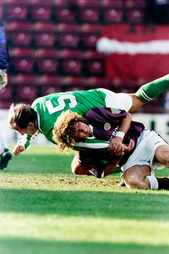 Hans Eskilsson, Hearts i kamp om bollen