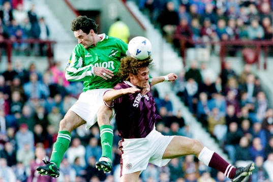 Hans Eskilsson, Hearts i kamp om bollen