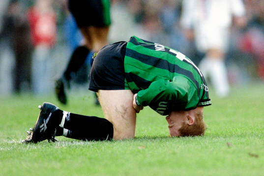 Fotboll, Bundesliga, Karlsruhe - Borussia Mönchengladbach,