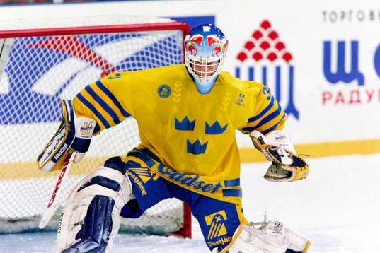 Johan Hedberg, målvakt i Sverige