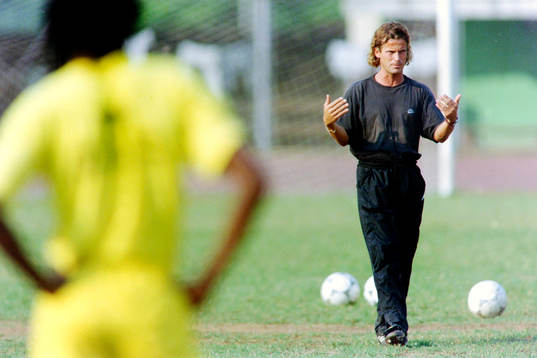 Roger Palmgren, förbundskapten i Sierra Leone