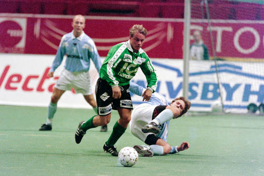 Fotboll, SM, 5-manna, Malmö - Enköping