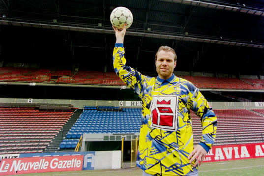 Lasse Eriksson, målvakt i Charleroi