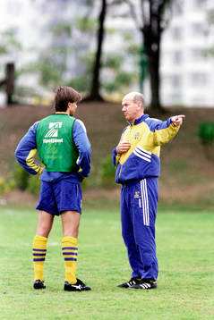 Roland Nilsson och Tommy Svensson, förbundskapten