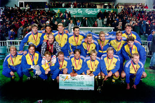Fotboll, Sverige, Landslagsturné, Hongkong, Sverige -