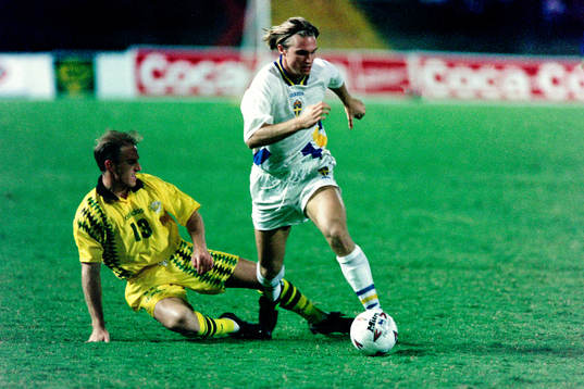 Fotboll, Sverige, Landslagsturné, Brisbane, Sverige -