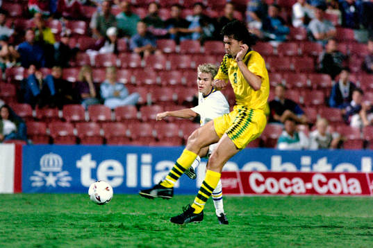 Fotboll, Sverige, Landslagsturné, Brisbane, Sverige -