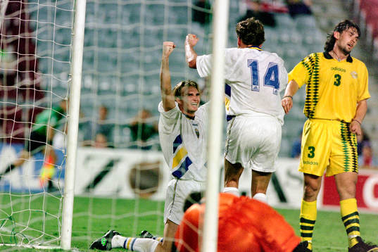 Fotboll, Sverige, Landslagsturné, Brisbane, Sverige -