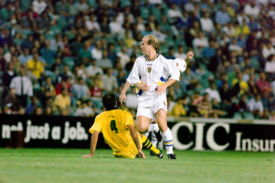 Fotboll, Sverige, Landslagsturné, Sydney, Sverige -