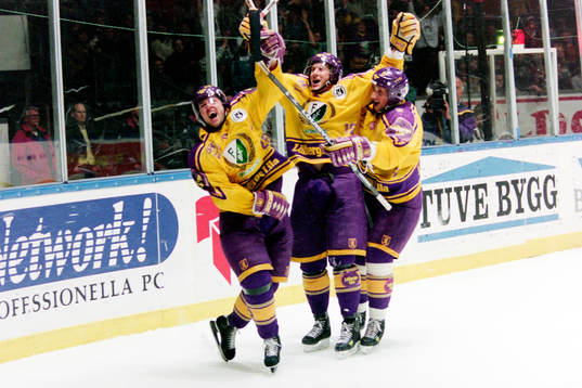 Magnus Arvedson och Sergei Fokin, Färjestad jublar