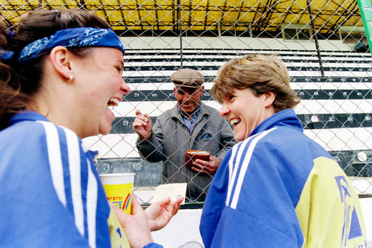 Malin Swedberg och Pia Sundhage, Sverige