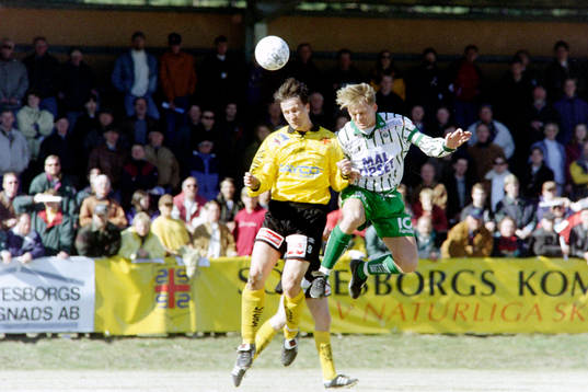 Per Harrysson, Mjällby i en nickduell