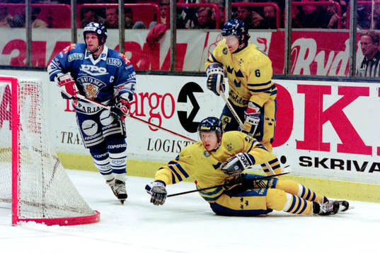 Ishockey, Sverige - Finland, 3-3