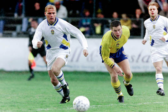 Magnus Svensson, Sverige B och Daniel Andersson, U21