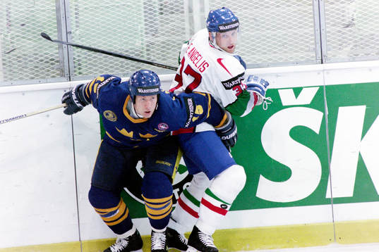 Ishockey, VM, Sverige - Italien, 3-3