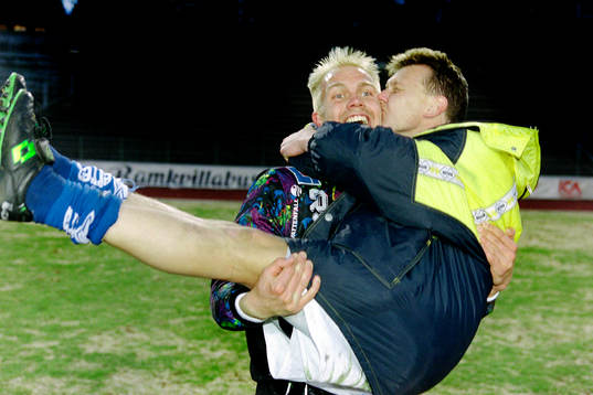 Magnus Kihlstedt, målvakt i Oddevold och målskytten
