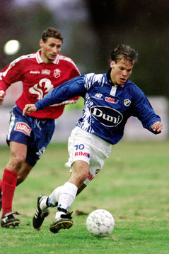 Fredrik Ljungberg, Halmstad med östers Andreas Ottosson i