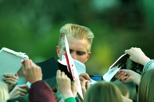 Magnus Kihlstedt är populär hos autografjägarna