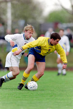 Anders Andersson, Sverige B i ryggen på Daniel Andersson,