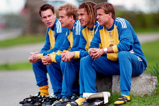 Patrik Andersson, Jonas Thern, Henrik Larsson och Roland