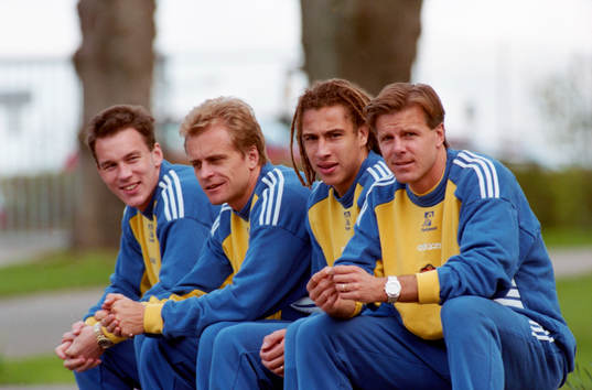 Patrik Andersson, Jonas Thern, Henrik Larsson och Roland
